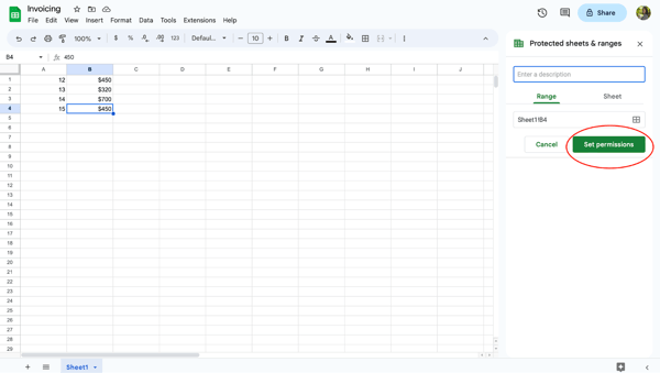 How to Lock Cells in Google Sheets